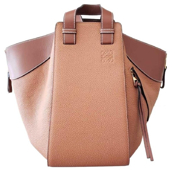 Loewe Handbags - Loewe Large Hammock Leather Shoulder Bag - Brown